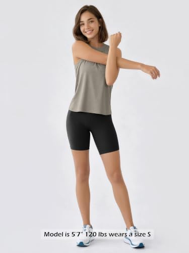 Image of ODODOS Women's Performance Tank Ultra Soft odSTRATUM Tech Sleeveless Tee Shirts High Crew Neck Pullover Top