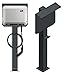 Produktbild DIE-LADESÄULE - Ladesäule, Standfuß, Stele, Base für SMA EV Charger Wallbox - aus Edelstahl - mit Dach und Kabelhaken - pulverbeschichtet - anthrazit - deutsche Herstellung