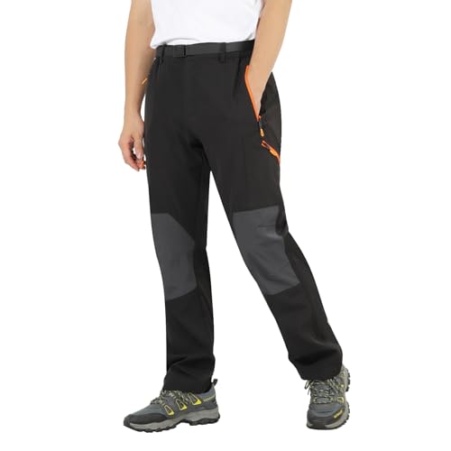HomKuch Pantalones de Senderismo para Hombres al Aire Libre Caminando Pantalones Respirables a Prueba de Viento
