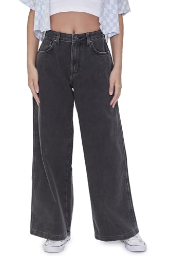 Forever 21 Women's Wide-Leg High-Rise Jeans2