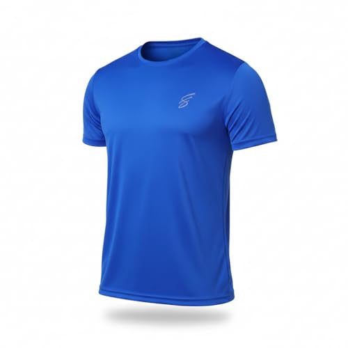 Image of Round Neck Moisture Absorbing Performance Half Sleeve Slim Fit T-Shirt for Men | Quick Dry Technology | Light Weight & Breathable Fabric | Ideal for Indoor & Outdoor Physical Activity