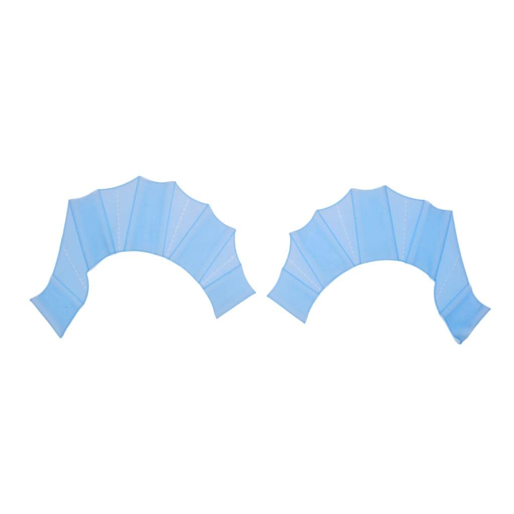 CLUB BOLLYWOOD® Swim Gear Silicone Hand Fins Flippers Training Webbed Gloves Paddle L Blue | Sporting Goods|Water Sports|Fins, Footwear & Gloves|Gloves | 1 Pair Swimming Finger Webbed Gloves-image-6