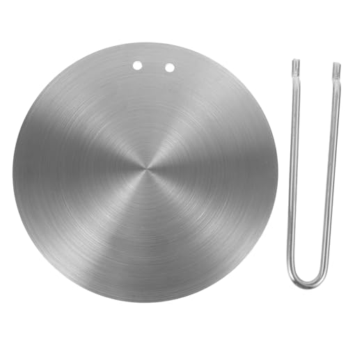 Artibetter Placa Difusora de Calor de Metal con Mango Desmontable para Cocina Inducción Distribución Uniforme del Calor para Estufas de Gas Eléctricas y Cocina