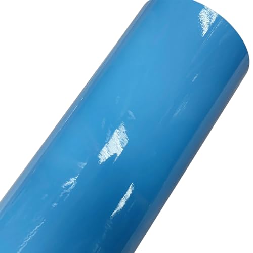 Film d'emballage en vinyle bleu clair pour voiture et moto en rouleau de 152x500 cm
