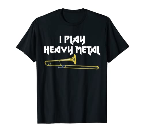 Camiseta de trombón de metal pesado con banda de marcha, regalo Camiseta