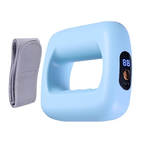Masajeador eléctrico para músculos - Banda recargable inalámbrica para modelar abdomen - 2 modos 5 velocidades para quemar grasa y moldear todo el cuerpo, para entrenamiento abdominal en casa,
