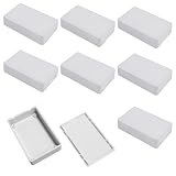 8 Pezzi Scatola di Giunzione Elettronica, Cassetta Derivazione Esterna, Scatola Elettrica da Esterno, Scatola di derivazione, per Dispositivi Elettronici, Alimentatori, 100 x 60 x 25mm, Bianco