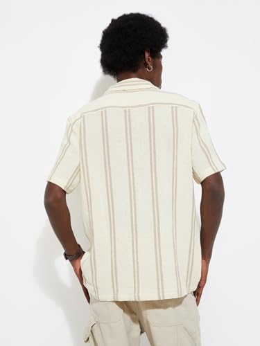 Image of Max Men's Cotton Striped Regular Fit Shirt