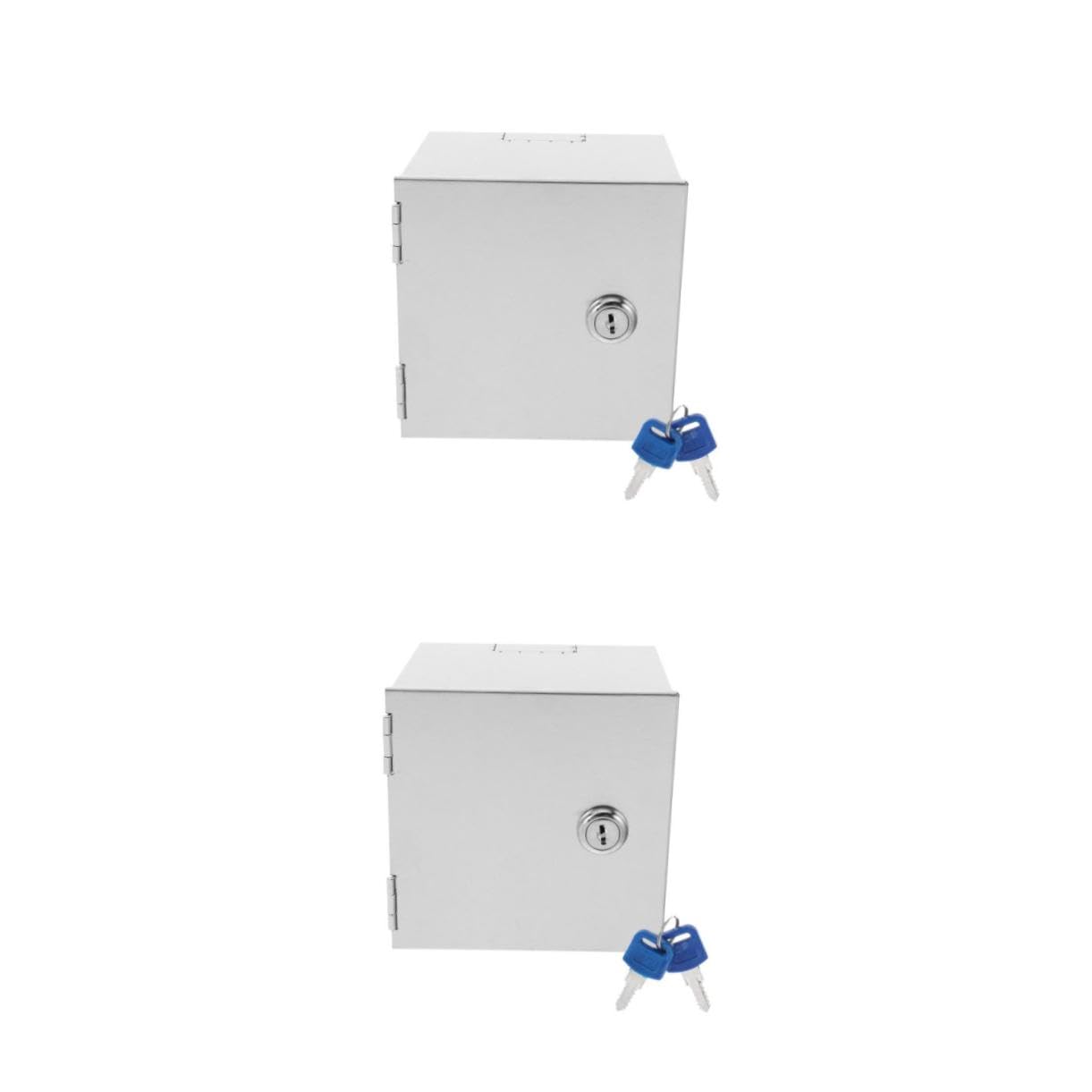 2 De Enchufes Eléctricos Antirrobo Con Bloqueo Resistentes Para Exteriores Para Bebés Inoxidable Plateado