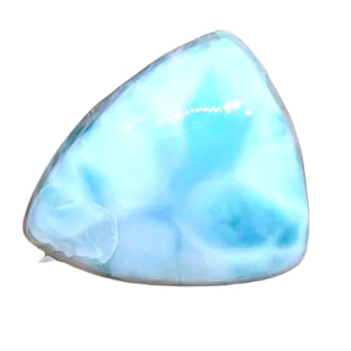 Larimar cabochon en vrac triangle 20x17x7mm gemme naturelle pour création pendentif DIY