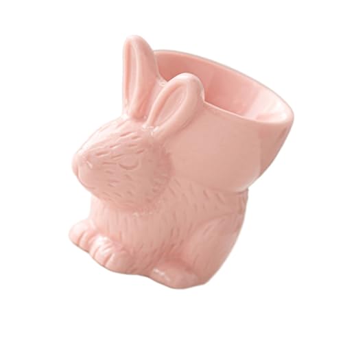 Image of Cuteness Rabbits Shape Eggs Cups Boiled Eggs Holder Kitchen Accessary Perfect for Adding Fun to Breakfast Times Breakfast Tableware
