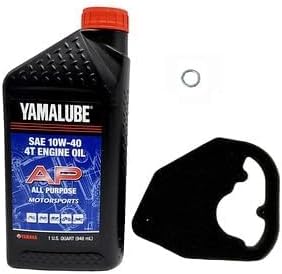 Yamaha TTR 110 (2008-2023) all Models Oil and Air Filter Change Kit Yamaha Part#s 5B6-14451-00-00 and 1 Quart All Purpose LUB-10W40-AP-12