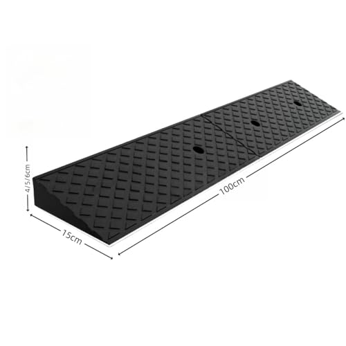 Rampa de goma durable antideslizante 100x15x4 cm miniatura 2