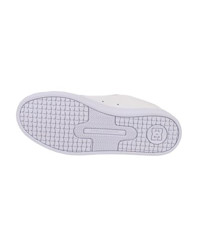 DC Shoes Court Graffik Damen Sneaker, White M Silver, 40.5 EU