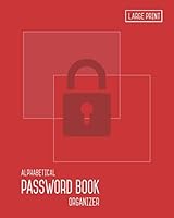 Password Book Organizer Alphabetical: 8x10 Password Notebook with Tabs Printed | Smart Red Design 1790166799 Book Cover