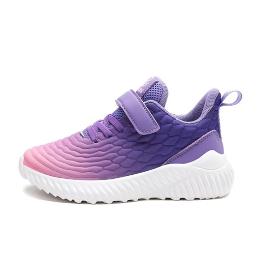 Boys Girls Running Shoes Mesh Breathable Little Big Kids Fashion Sneakers Anti-Slip Lightweight Athletic Footwear - Main Image