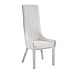 Acme Furniture Gianna Dining Chair in White PU and Stainless Steel (Set of 2)