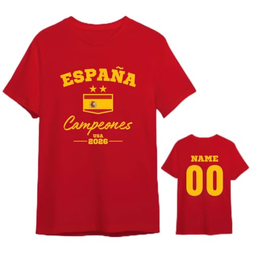 Camiseta Personalizada España Campeones Mundial 2026 - Selección Española