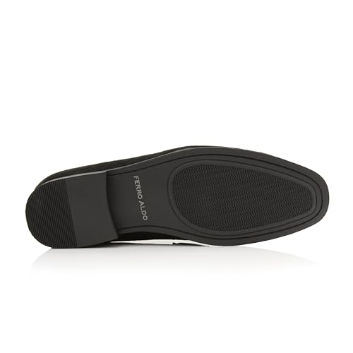 Image of Ferro Aldo Men's Premium Moc Toe Loafers | Casual & Dress Styles with Tassels & Horsebit Buckles