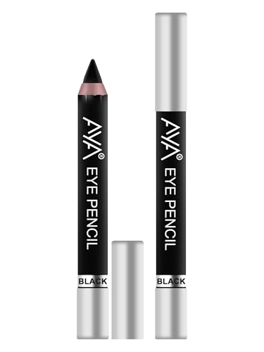 Image of AYA Eye Pencil for Kajal /Eyeliner - Black 2.8g | Glides Smoothly | Creamy smooth formula | Light weight