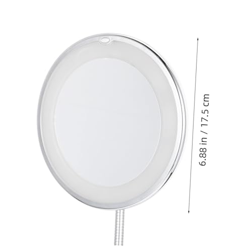 Miroir grossissant 10x pour application de maquillage précise avec éclairage LED - 3