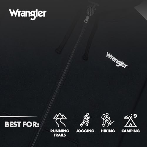 Wrangler Hoodies for Men Big and Tall - Thermal Lined Zip Up Sweatshirt4