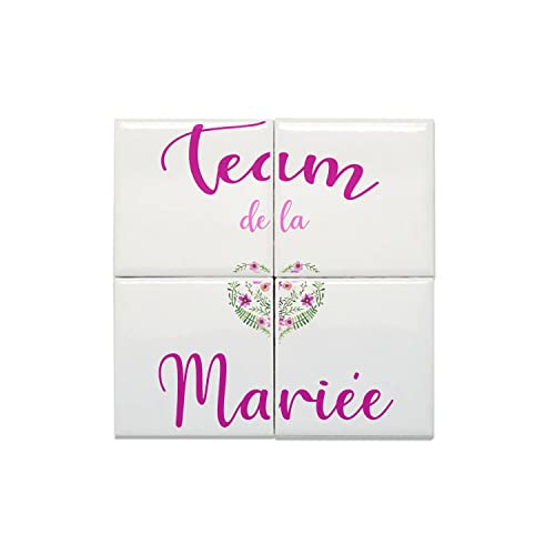 Team de la Mariée carreaux céramique pour habiller un mur vide de mariage floral