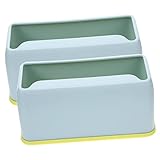 FONDOTIN 2pcs Cat Litter Scoop Base Litter Storage Bin Shovel Litter Tray Cats Litter Scoop with Stand Cat Litter Scoop Holder Litter Scooper with Stand Caddy Liter Handle Paw Plastic
