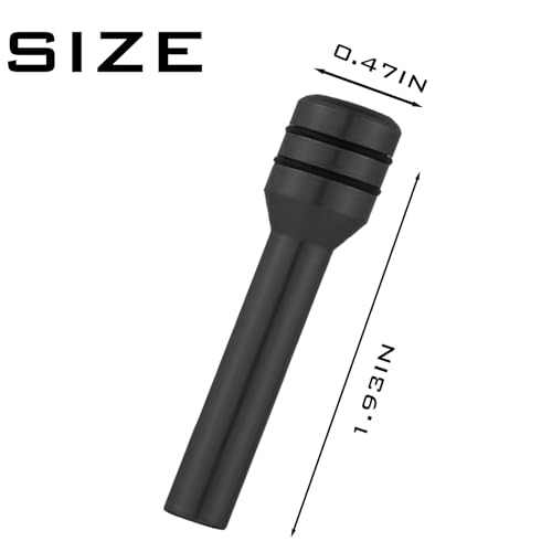 1 Pack 4 Pcs Car Door Lock Knob Covers, Aluminum Alloy Security Door Lock Knob Column, Interior Door Lock Knob Pull Pins Universal for Most Vehicles (Black)