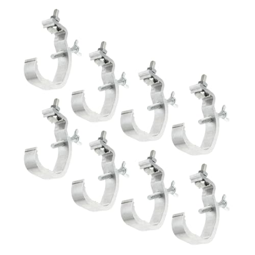 Homoyoyo Abrazaderas De Armazón De Luces De Aluminio Para Ganchos De Luz De Escenario Soporte Para Focos y Luces Móviles Compatible Con Tubos
