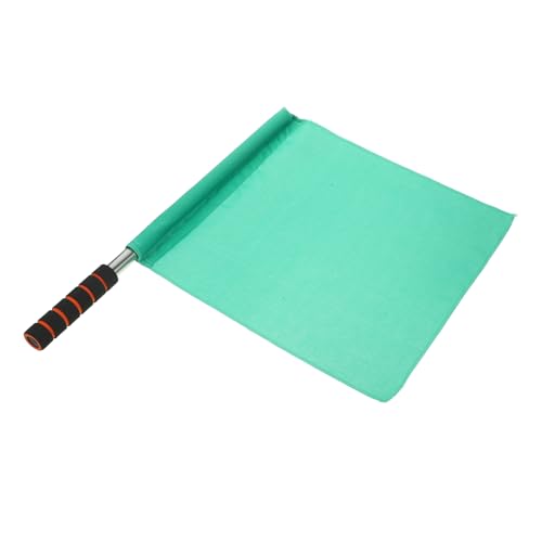 MERRYHAPY Hand Flag Stainless Steel Pole Competition Referee Flag for Soccer Basketball Traffic Events -skid Grip for Comfort Stability Design