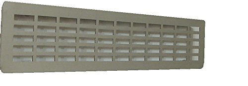 DEMLOU, Aluminium Air Vent Grille, Kitchen Worktop Plinth Heat Vent, Slim Skirting Vent Cover for Cabinet Drawer or Cupboard - Image 3