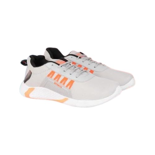 Lightweight Breathable EVA Sports Grey Shoes for Men – Stylish Running, Walking, Gym-picture-12