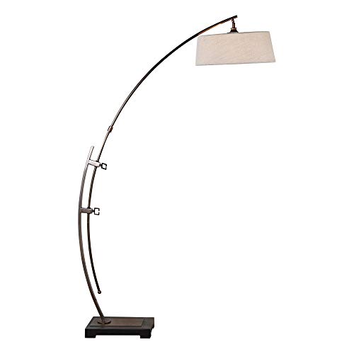 Uttermost Calogero Plated Dark Bronze Arc Floor Lamp #TOP5