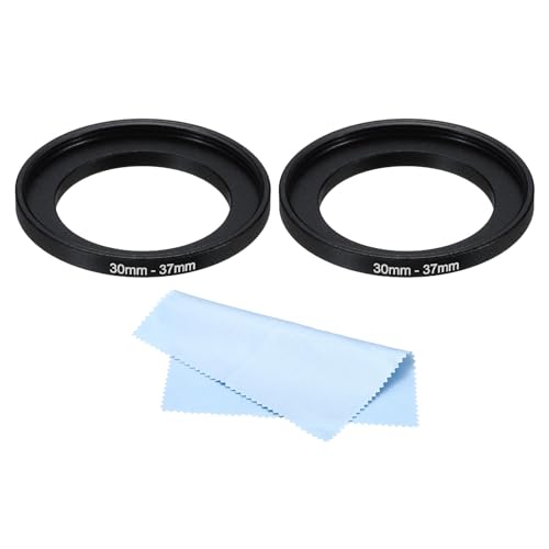 PATIKIL 30mm-37mm Metal Step Up Ring with Cleaning Cloth