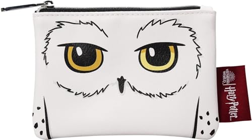 Half Moon Bay | Harry Potter | Porte-Monnaie Hedwig Hibou | Marchandise Officielle | Petit Portefeuille zippé et Pochette de Voyage | Cadeau pour sorciers et sorcières