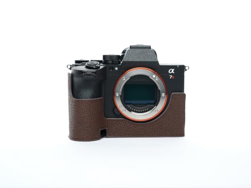 Demi-étui cuir Sony A7R VI par TP Original, artisanat haut de gamme café