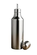 TOSAA Stainless Steel Oil Can, Easy Flow Stainless Steel Oil Dispenser Bottle with Cap | Air-Tight Spill-Proof (750 ML)