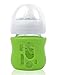 Olababy Silicone Sleeve for Avent Natural Glass Baby Bottles (4 oz, Green)