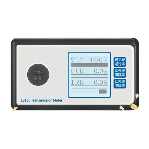 Mesure du compteur VLT et rejet IR pour tester l'efficacité du film solaire