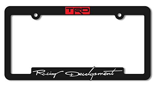 (2) Trd Toyota Racing Development License Plate Frames 3D Letter Frame Brackets (1-Pair) #TOP2