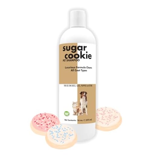 SHOW SEASON ANIMAL PRODUCTS 1 Showseason® Sugar Cookie Pet Shampoo 16 oz. For Dogs | Long-Lasting Odor Eliminator | Paraben-Free | Biodegradable and Non-Toxic | Made in USA