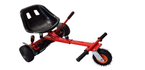 SILI® - Patinete de suspensión de carretera para 2 ruedas, diseño mejorado con suspensión bajo el asiento (rojo)