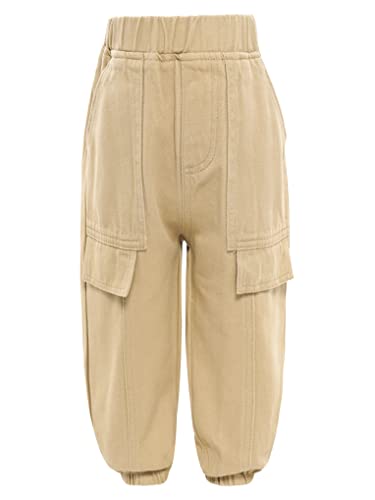 Toddler Kids Boys Cargo Joggers Pants Elastic Waist Casual Jogging Trousers Bottoms