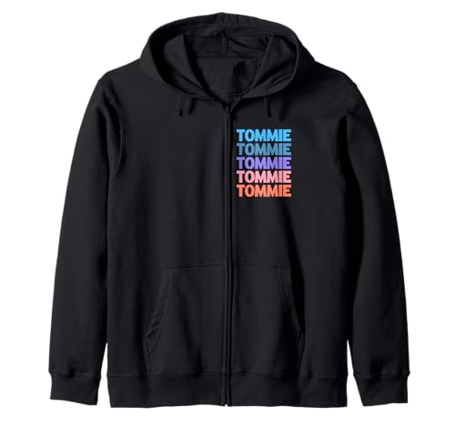 Funny Modern Repeated Text Design First Name Tommie Sweat à Capuche
