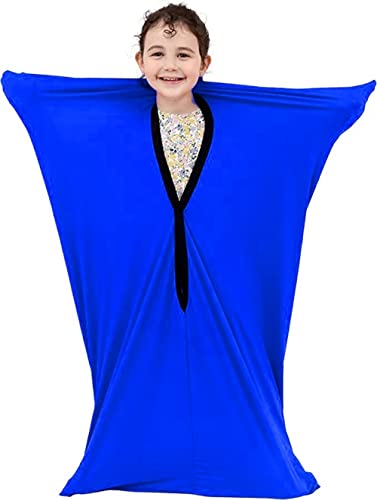 DELVOYE Sensory Sock Special Supplies with Sensory Need, Body Sock,Relaxing Sensory Fun Dynamic Movement Socks Full Body Wrap Provides Deep Pressure Input (Color : Sky Blue, Size : S-102 * 69 cm)