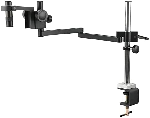Adjustable 50mm Ring Holder Clamp for C-Mount Monocular Microscope, 300X Lens Solder Video Camera Stand, Versatile Arm Bracket for Enhanced Observation