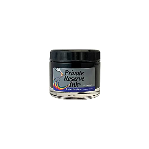 INVINCIBLE - 60 ml Ink Bottle for Fountain Pen (Blue) () - Private Reserve Ink PR17038
