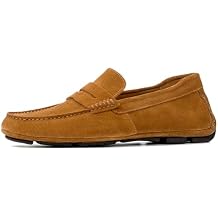 Anthony Veer Cruise Driver Penny Loafers for Men | Slip-On | Tubular Construction | Leather Lining | Ortholite Cushioned Footbed | Rubber Outsole