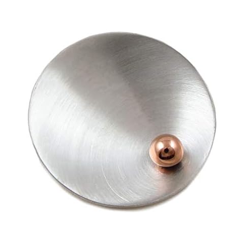 Large Solid Brushed 925 Silver and Copper Pendant Cover